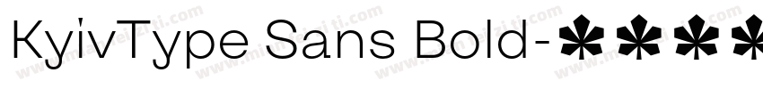 KyivType Sans Bold字体转换